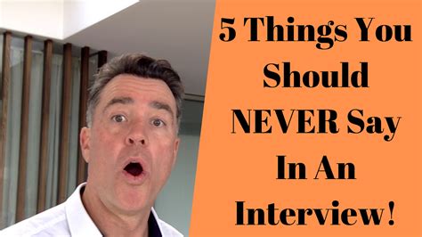 5 Thing You Should Never Say In An Interview By Connectzapp Medium