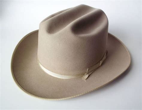 Vintage Stetson Gentlemans Beaver Felt Hat Size 7 Etsy Stetson