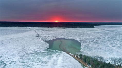 Detroit Point Red Spring Sunrise Photograph By Ron Wiltse Fine Art