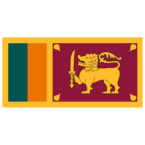 Lk Sri Lanka Flag Icon Public Domain World Flags Iconset Wikipedia