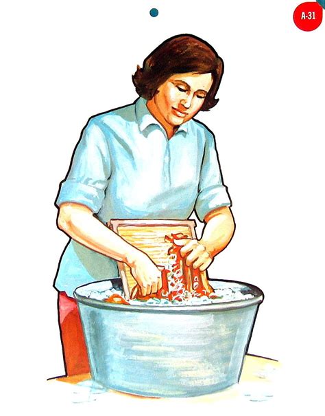 Mother Washing Clothes Clipart Clip Art Library
