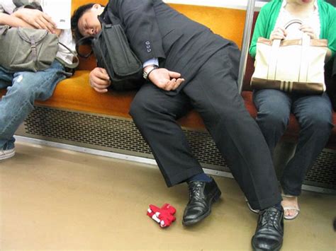 Businessmen Of Japan Get Drunk And Pass Out 20 Pics