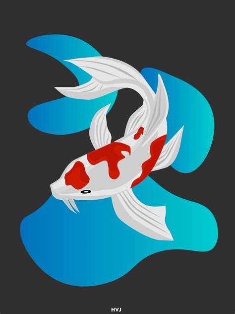 New To Illustrator Heres An Illustration Of A Koi Fish Adobeillustrator