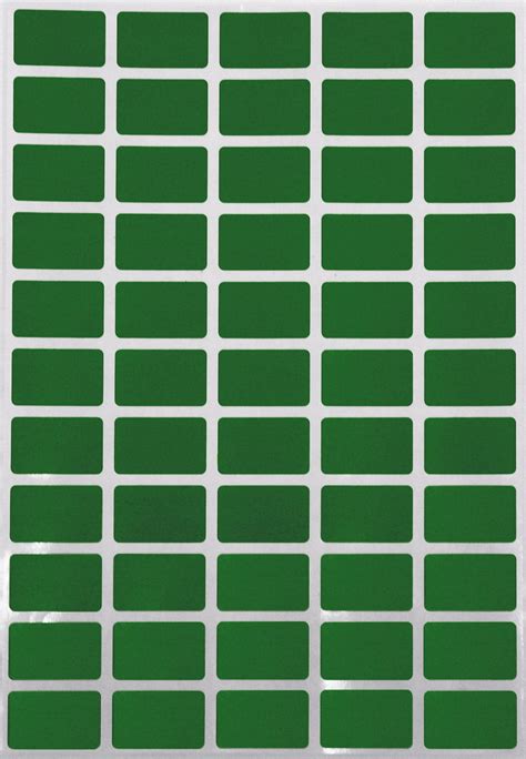 Royal Green 255 Mm X 16mm Removable Green Color Code Dot Labels For