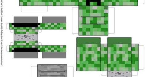 Minecraft Paper Art Paper Pezzy Creeper Minecraft By Cyberdrone