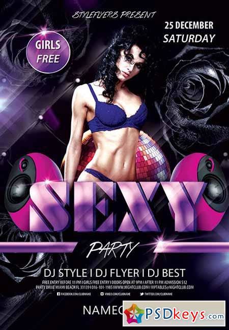 Sexy Party Psd Flyer Template Facebook Cover Free Download