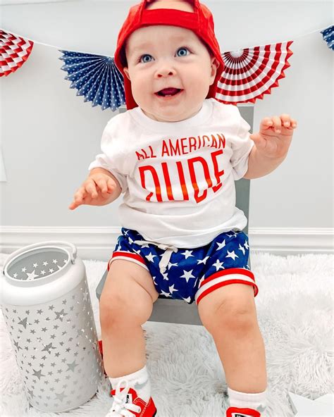 Toddler Baby Boy 4th Of July Outfit Short Sleeve T Shirt Top American