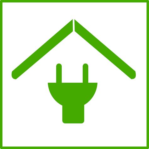 Onlinelabels Clip Art Eco Green House Icon