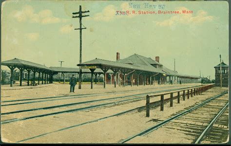 The Rr Station Braintree Mass Historic New England