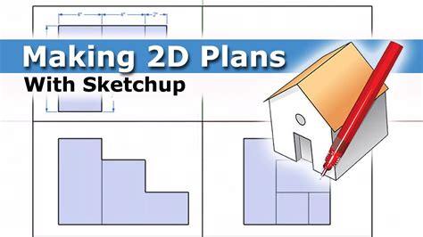 For a 2d view i simply had to click 'top view' and. How to make 2D Plans using Sketchup - YouTube