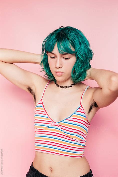 Natural Teenager With Hairy Armpits By Stocksy Contributor Lucas