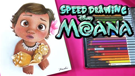 First but surely not last moana sketch. Speed drawing baby Moana, Disney - YouTube