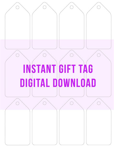 Editable Downloadable Free Printable Gift Tag Templates For Word
