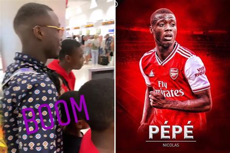 arsenal target nicolas pepe spotted at miami airport ‘heading to london as gunners fans get