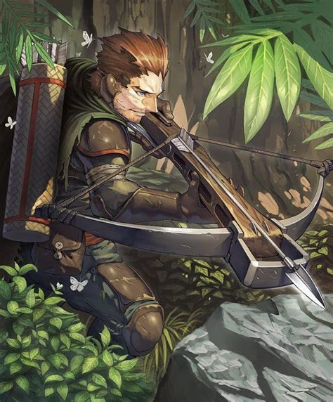 Card Crossbow Sniper Character Art Dungeons And Dragons Characters