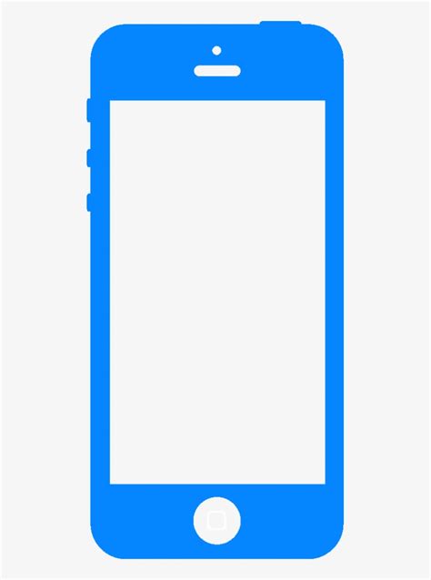 Icon Iphone Copy Cell Phone Icon Blue Png Image