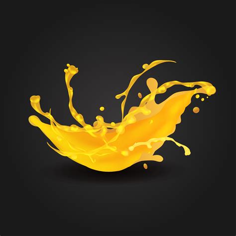Orange Juice Splash Vector Art Icons And Graphics For Free Download