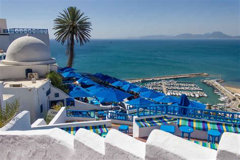 Terrace View Of The Port Sidi Bou Saïd Tunisia Lemonade