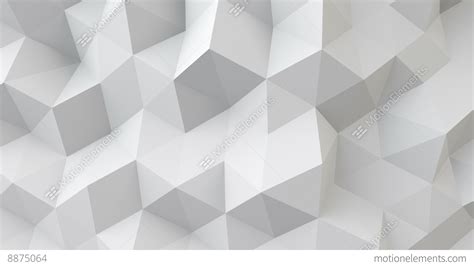 White Polygonal Geometric Surface Seamless Loop 4k Uhd 3840x2160