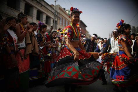 Nepal Kathmandu Maghe Sankranti Festival Tharu Community Celebrations Gallery Social