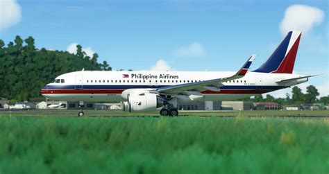 8k A320n Philippine Airlines Retro Livery V1108 Compatible V11