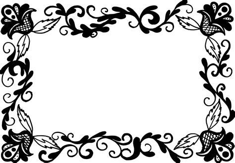 Photo Frame Png Pictures Love Black And Modern Frames Free Download