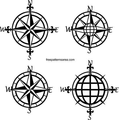Compass Rose Svg Dxf Png Cut File For Cameo Cricut Brother Etsy My