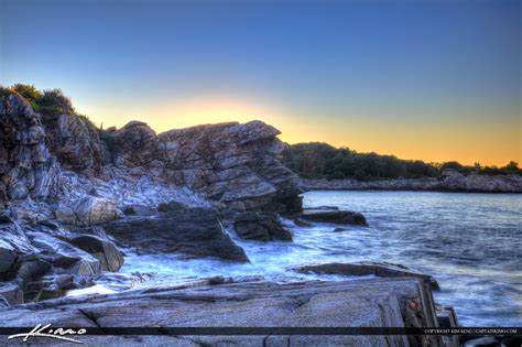 Along The Rocky Coast At Cape Elizabeth In Maine Royal Stock Photo