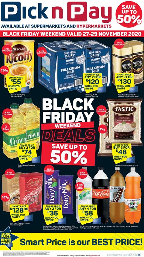 Updated 2020 Pick N Pay Black Friday Deals Western Cape