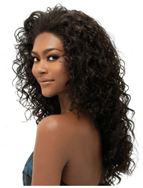 Long Curly Fashionable Half Wigs For African American Women