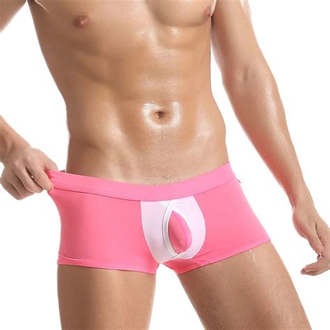 Buy Brand New Sexy Men Underwear U Convex Pouch Boxers Short Low Waist Thin Ice