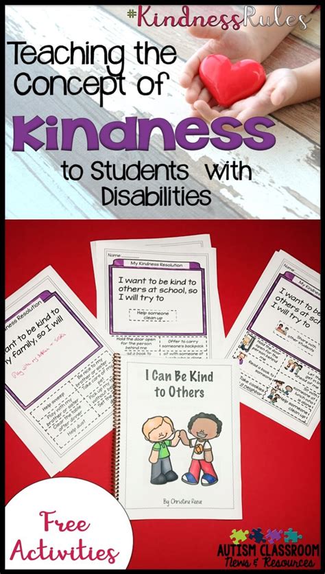 Kindnessrules Teaching The Concept Of Kindness Freebie Autism