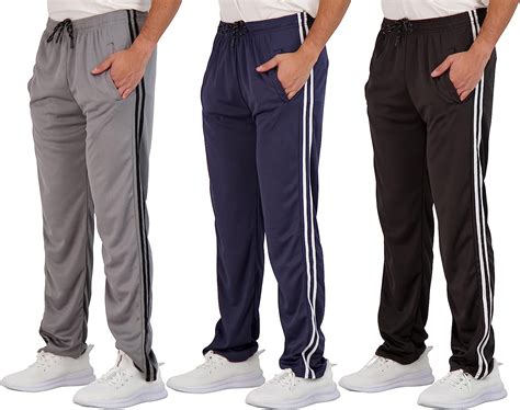 Real Essentials 3 Pack Mens Mesh Athletic Gym Workout Lounge Open