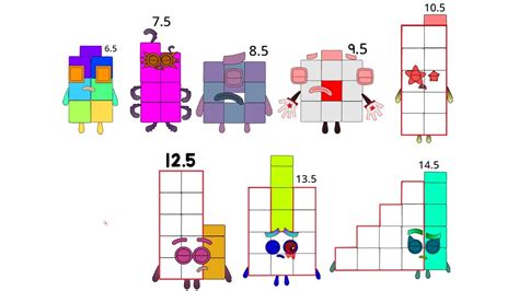 Numberblocks Band Halves 65 145 Youtube