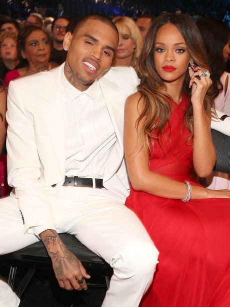 Rihanna And Chris Brown Relax Ahead Of The Grammys 2013