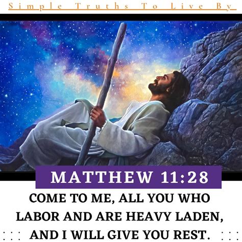 Come To Me All You Who Labor And Are Heavy Laden And I Will Give You