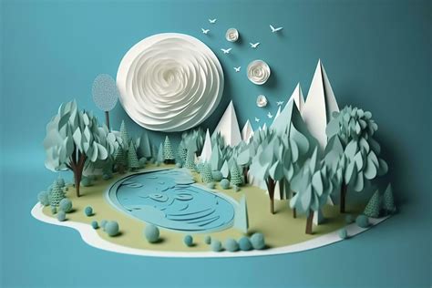 Paper Art Ecology And World Water Day Saving Water And World Environment Day Environmental