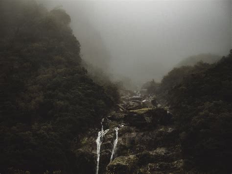 Waterfallsrockshillmountainhighland Free Image From