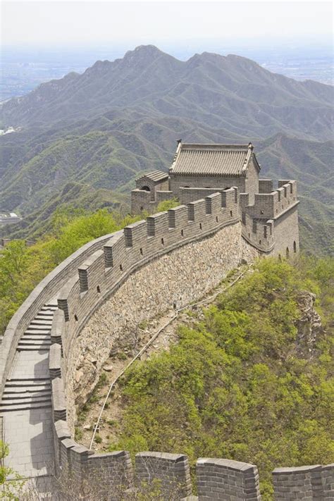 View Of The Great Wall Beijing China Stock Photo Image Of Feats