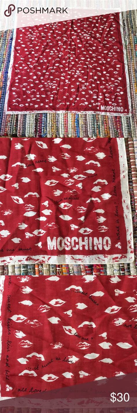 Moschino Scarf Moschino Red Scarves Scarf