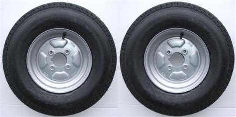 Buy Leisure Mart A Pair Of 500 X 10 Inch Trailer Wheels And Tyres With