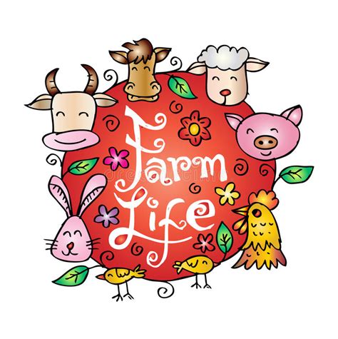 farm life stock vector illustration of landscape agriculture 38447424