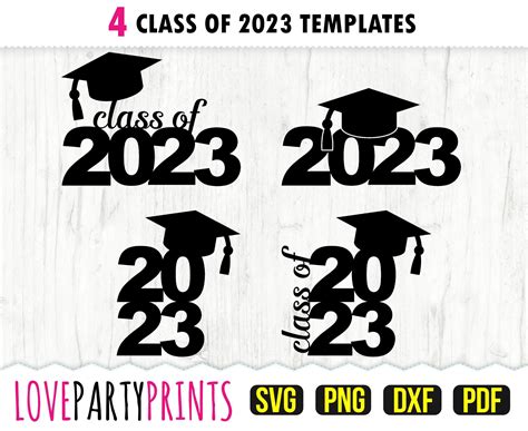 Class Of 2023 Svg Dxf Png Pdf Graduation 2023 Svg Graduation Cap Svg