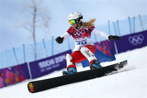 Karolina Sztokfisz Of Poland Competes In The Snowboard Ladies Parallel