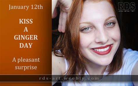 Kiss A Ginger Day Rds Art Ginger Day Natural Red Hair Red Hair