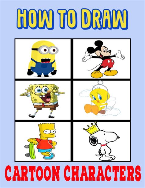 buy how to draw cartoon characters how to draw easy techniques and step by step drawings for