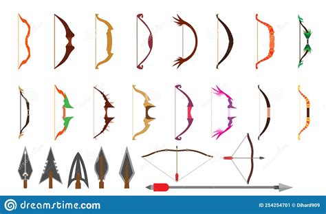 Archer Longbow Icon Outline Vector Bow Arrow