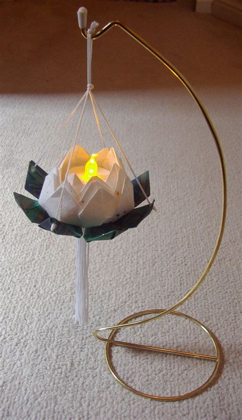 Japanese Origami Lotus Flower Paper Lantern With By Studiorobertwu 10