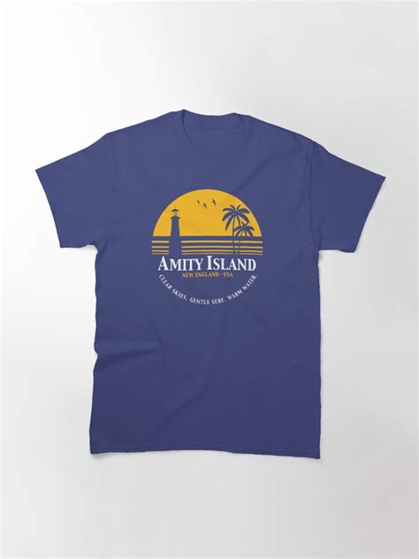 Amity Island T Shirt By Lightningdes Redbubble