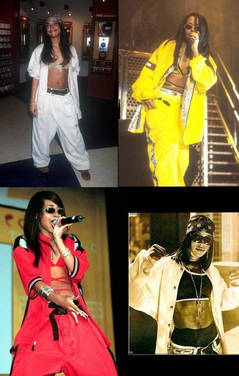 Aaliyah Style Uniform Baggy Pants Jacket Crop Top Shades Bandana
